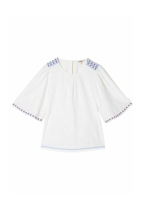 FatFace, REGULAR FIT - FLUTTER SLEEVE TOP . - Blúzka - white