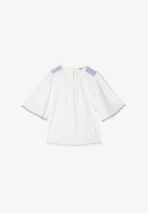 FatFace, REGULAR FIT - FLUTTER SLEEVE TOP . - Blúzka - white