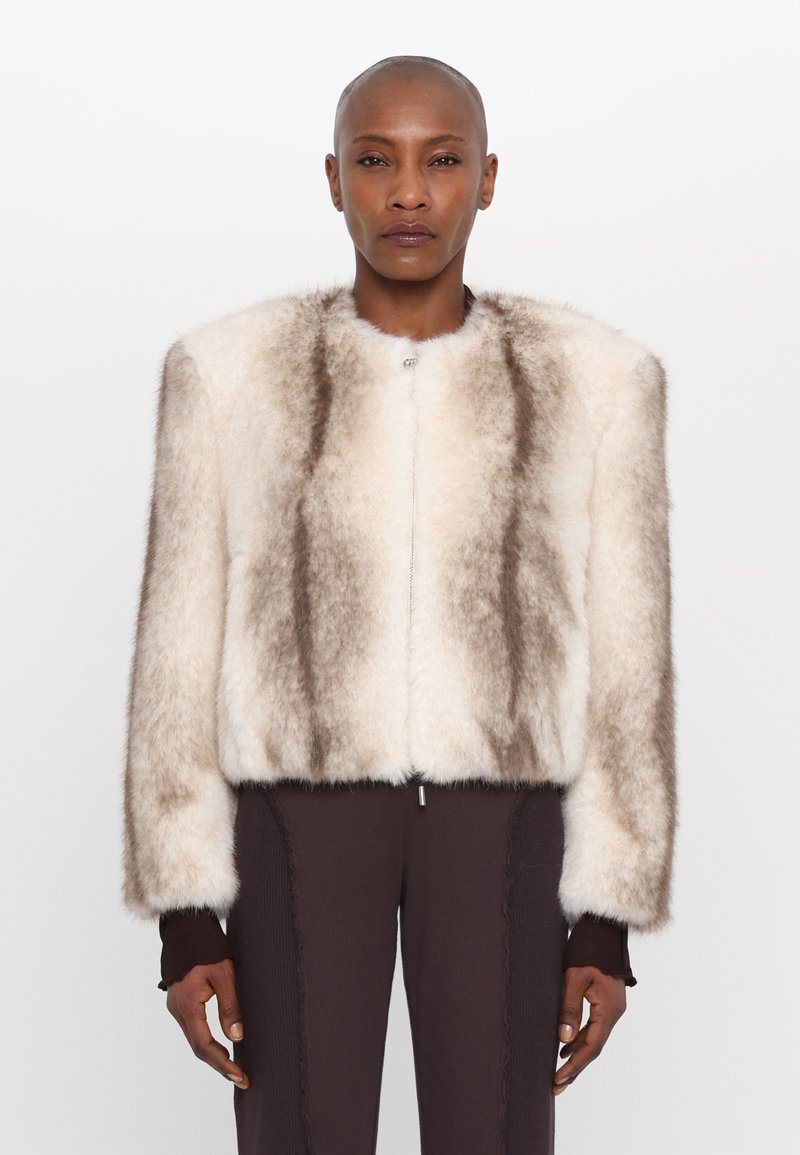 STAND STUDIO KARLY JACKET - Kunstlederjacke - natural white