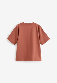 Next RELAXED FIT SHORT SLEEVE GRAPHIC STANDARD - T-shirt con stampa - rust brown skeleton
