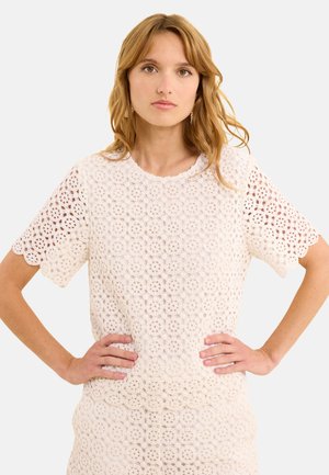 CROCHET-STYLE - Blouse - offwhite
