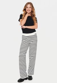 Saint Tropez MILA STRIPED - Hlače - ice