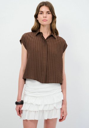 SHORT SLEEVE - Overhemdblouse - brown