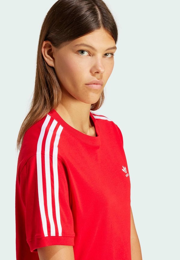 3 STRIPE - Print T-shirt - better scarlet2