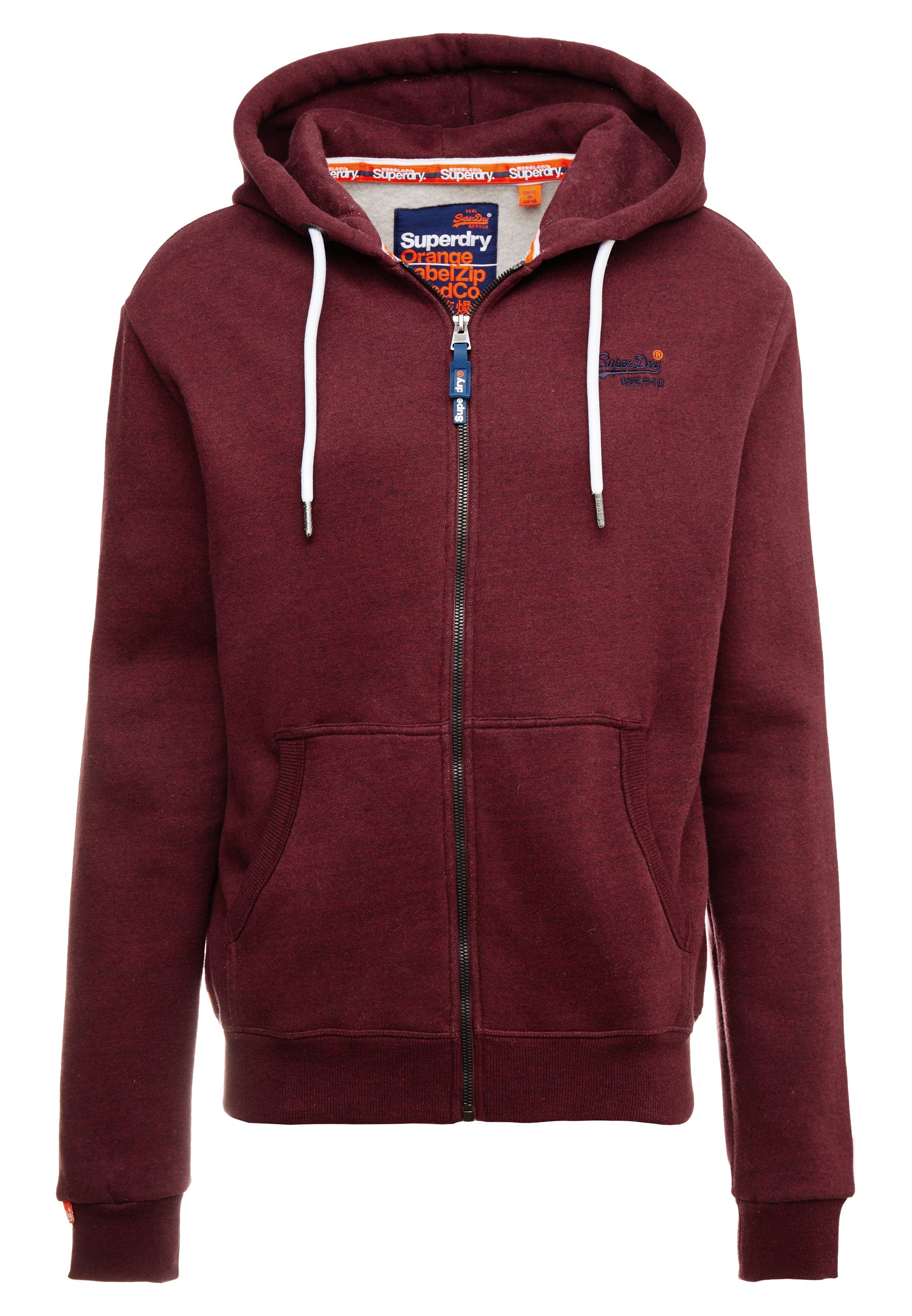 superdry hoodie burgundy