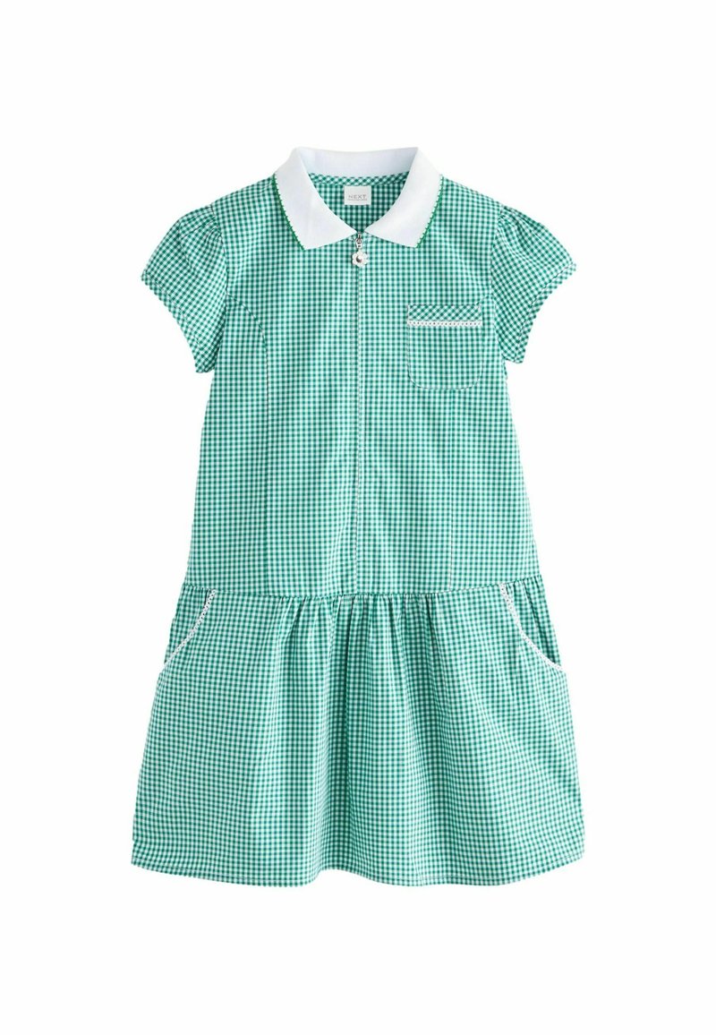 Next RICH SCHOOL GINGHAM ZIP - Vapaa-ajan mekko - green