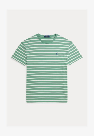 Polo Ralph Lauren CLASSIC FIT STRIPED JERSEY T-SHIRT - Print T-shirt - faded mint/nevis