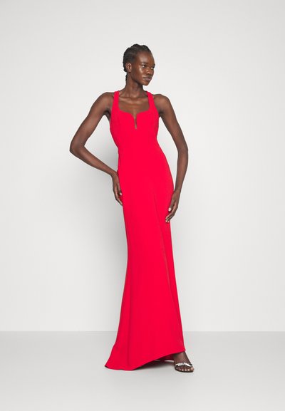 Et Ochs MAY CURVED BUST HALTER GOWN - Occasion wear - cherry
