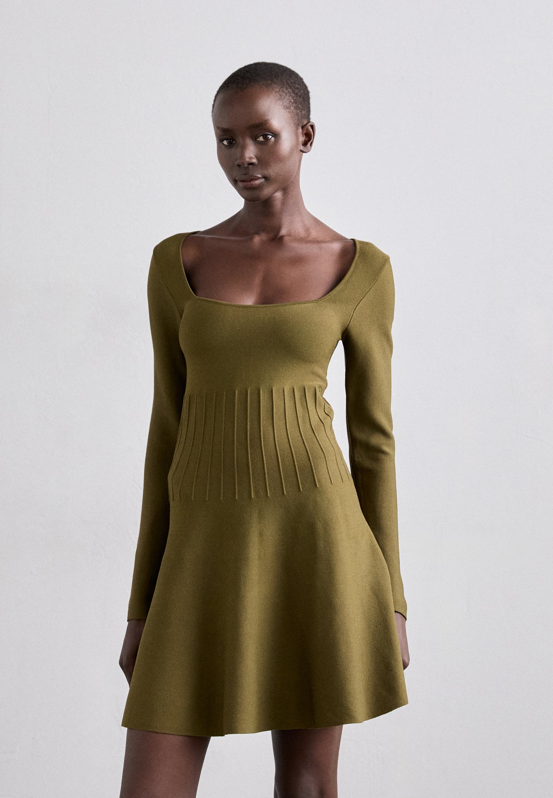 STAUD DEORA DRESS - Jumper dress - sergeant green/olive - Zalando.co.uk