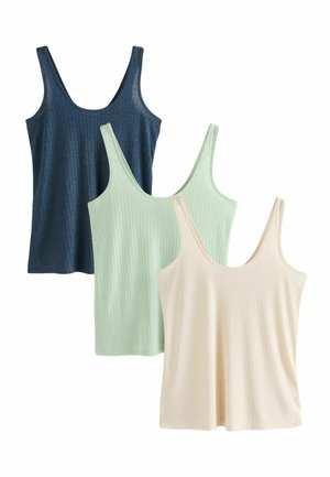 REGULAR FIT - 3 PACK - Viršus - navy sage cream