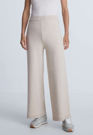WIDE-LEG - Pantaloni - beige