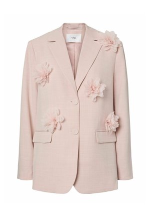 YAS, BLAZER YASMIMI FLOWER - Abrigo corto - rose smoke