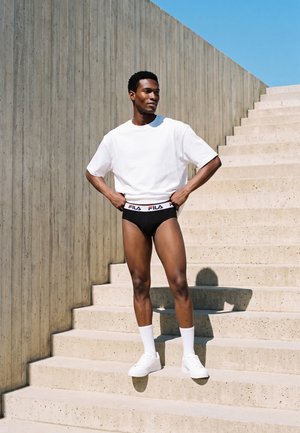 Fila, BRIEF 3 PACK - Slip - black