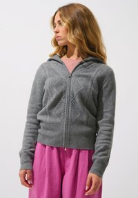 Authentic Cashmere Kardigan - mottled flannel