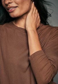 Next REGULAR FIT - SOFT TOUCH  - Langærmet T-shirt - rust brown
