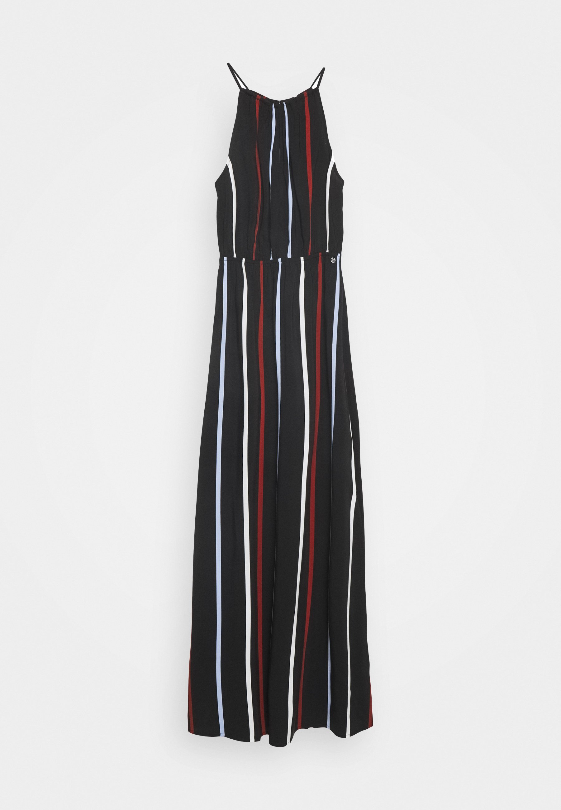 Tom Tailor Denim Tropical Maxikleid Black Blue Rust Dunkelblau Zalando De 