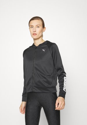 FIT TECH FULL ZIP - Sweat à capuche zippé - black heather