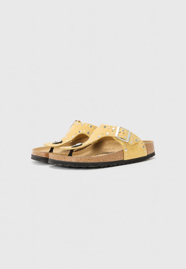 GIZEH RIVET LEVE NARROW - Sandals - ochre3