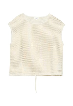 s.Oliver, T-SHIRT - T-shirt imprimé - helles beige