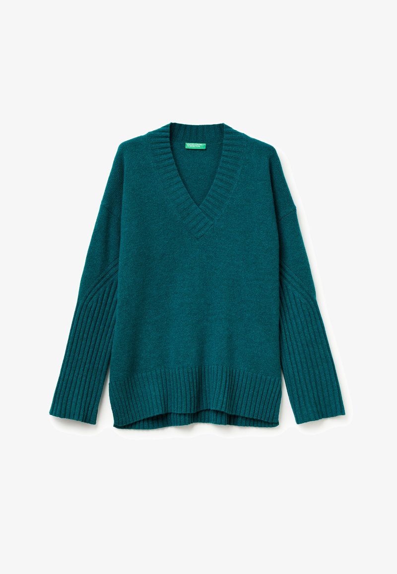 Sweter Color United Colors of Benetton - Sweter/zielony - Zalando.pl