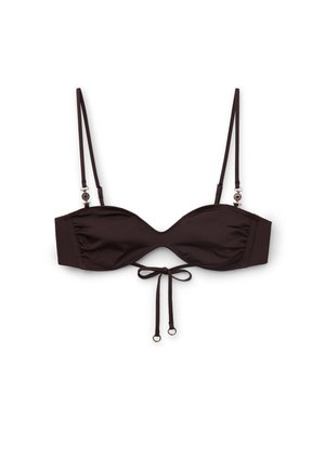 Calzedonia, MINIMAL FIT BUSTIER - Top de bikini - brown