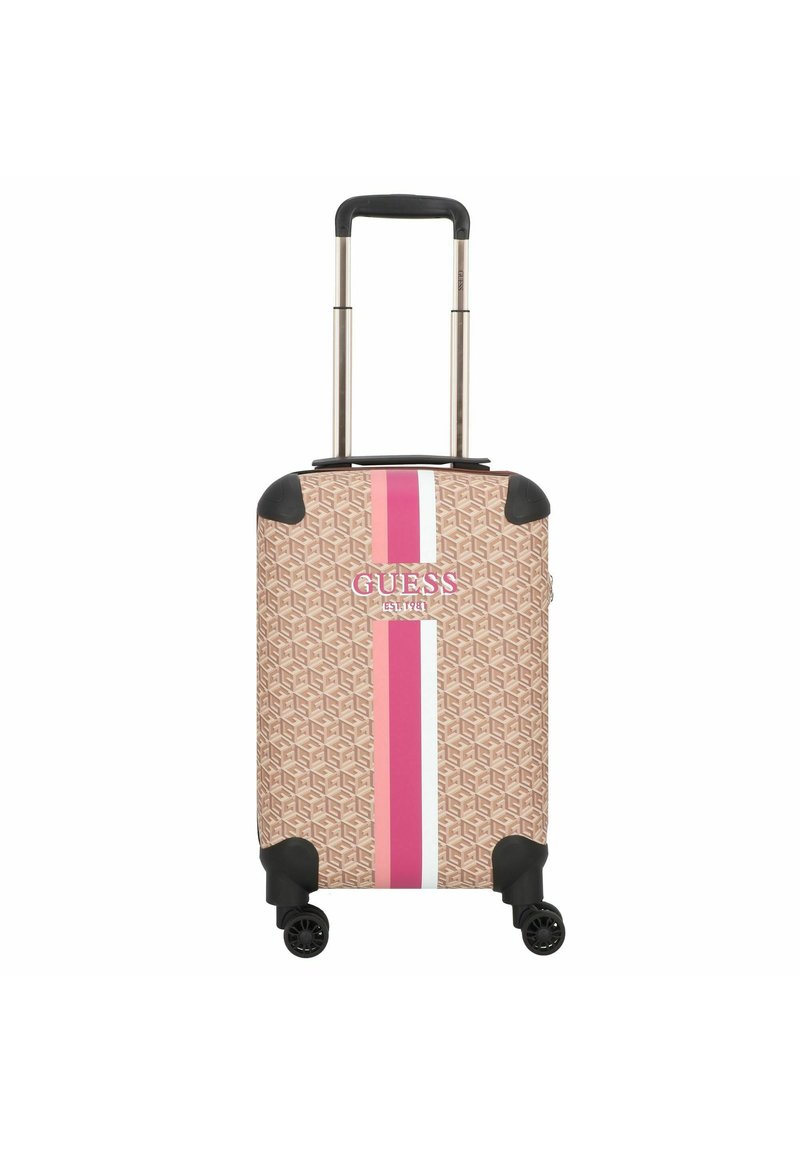 Guess WILDER TRAVEL Wheeled suitcase taupe logo/taupe Zalando
