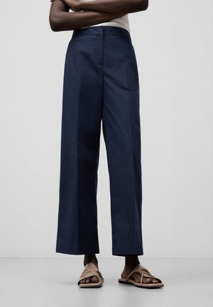 STRAIGHT - Trousers - navy blue