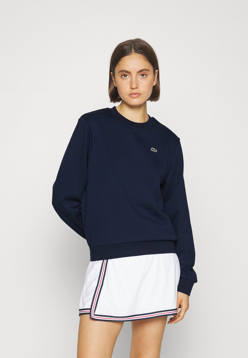 Lacoste Sport FLEECE SWEATSHIRT - Sweatshirt - navy blue/dark blue ...