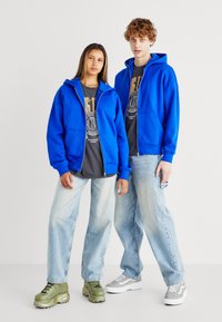 Jack & Jones PREMIUM JPRBLUHARVEY ZIP HOOD UNISEX - Sweat zippé - surf the web