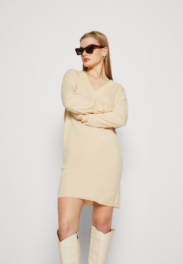 JDYLAURA V NECK DRESS - Jumper dress - tapioca2