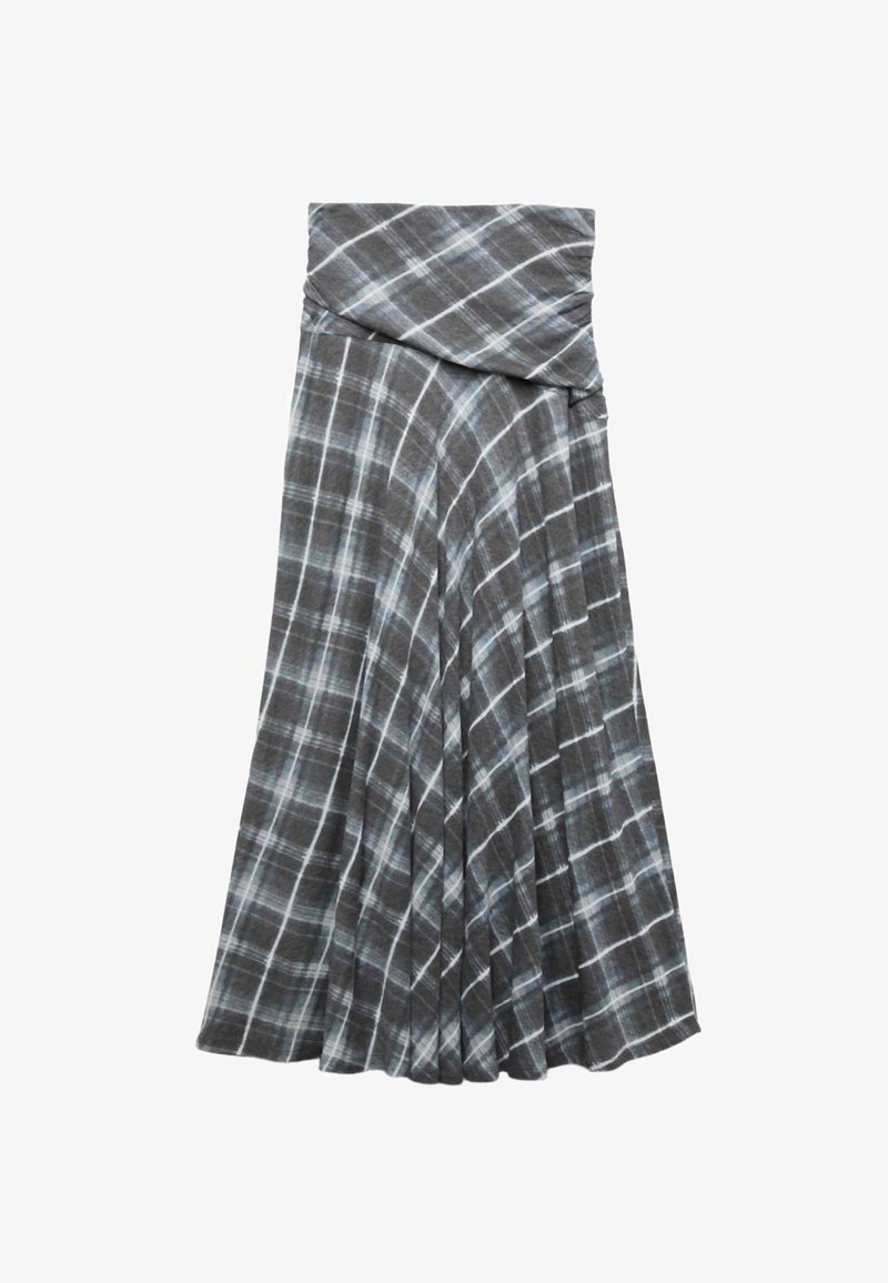 Marks & Spencer BRUSHED PINSTRIPE - Jupe trapèze - grey marl Marks & Spencer BRUSHED PINSTRIPE - Jupe trapèze - grey marl