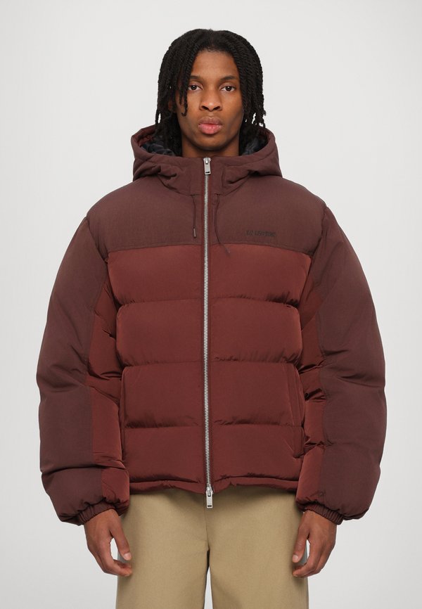 HOODED PUFFER JACKET - Winterjacke - burgundy