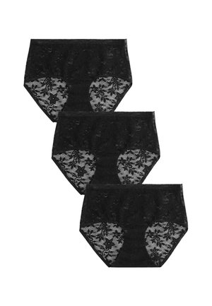 MIDI FIT - ALL OVER NO VPL 3 PACK - Alushousut - black