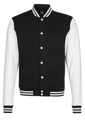 Urban Classics 2 TONE COLLEGE  - Sweat zippé - black/white