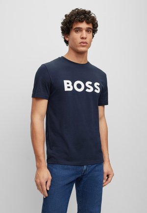 THINKING - T-shirt estampada - blue