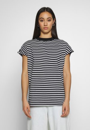 PRIME STRIPE - T-shirt imprimé - black/white