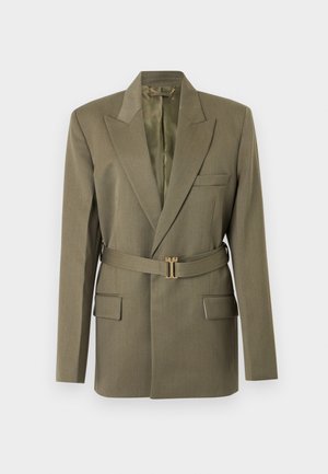 Victoria Beckham BELTED TAILORED - Manteau court - sage melange