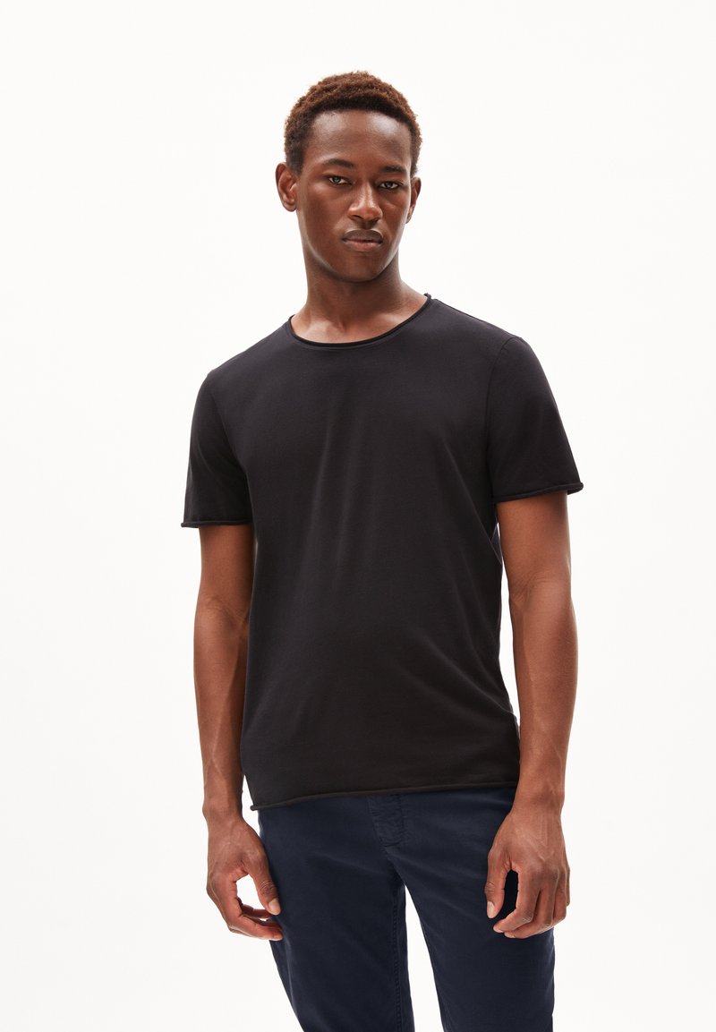 ARMEDANGELS JAAMES BRUSHED - T-shirt basic - black