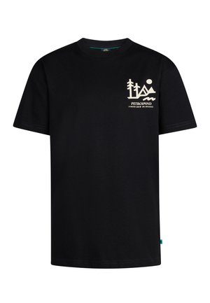 BACK PRINT TETONS - Print T-shirt - deep black