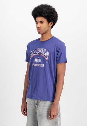 COLLEGE CAMO  - T-Shirt print - night purple