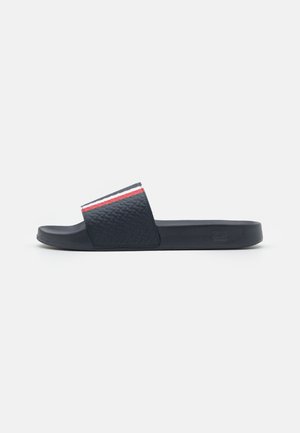CORPOATE MONOGRAM POOL SLIDE - Ciabattine - desert sky