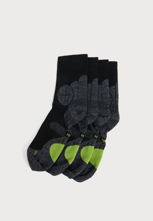Hanwag, HANWAG UNISEX 3 PACK - Спортни чорапи - asphalt/green