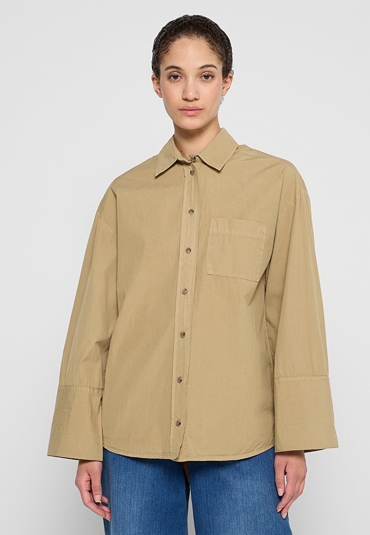 Tomorrow Overhemdblouse kaki Tomorrow Overhemdblouse kaki