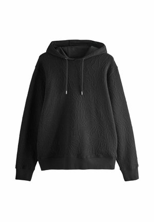 FLORAL TEXTURE - Hættetrøje - black