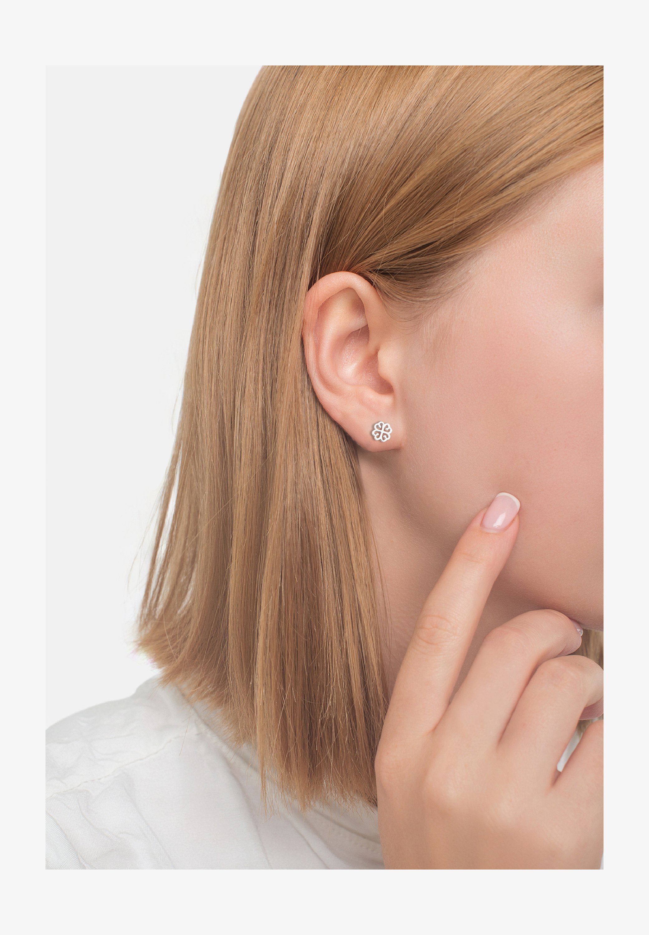 SOFIA MILANI - Orecchini A Cerchio Fiore In Argento 925 Placcato Oro – Regalo In Confezione Elegante