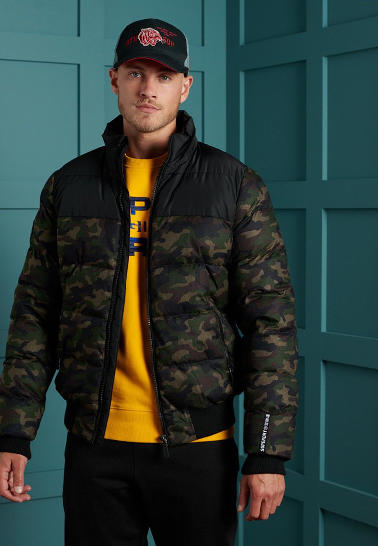 superdry winterjacke camouflage