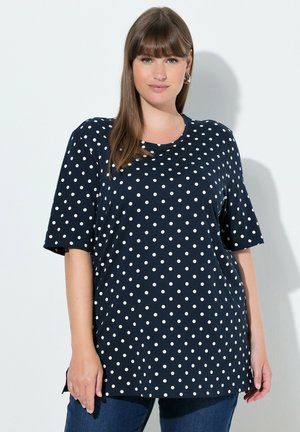 POLKA DOT CREW NECK TEE - T-Shirt print - marine