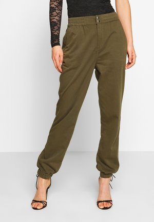 POPPER TROUSER REPEAT - Kangashousut - khaki