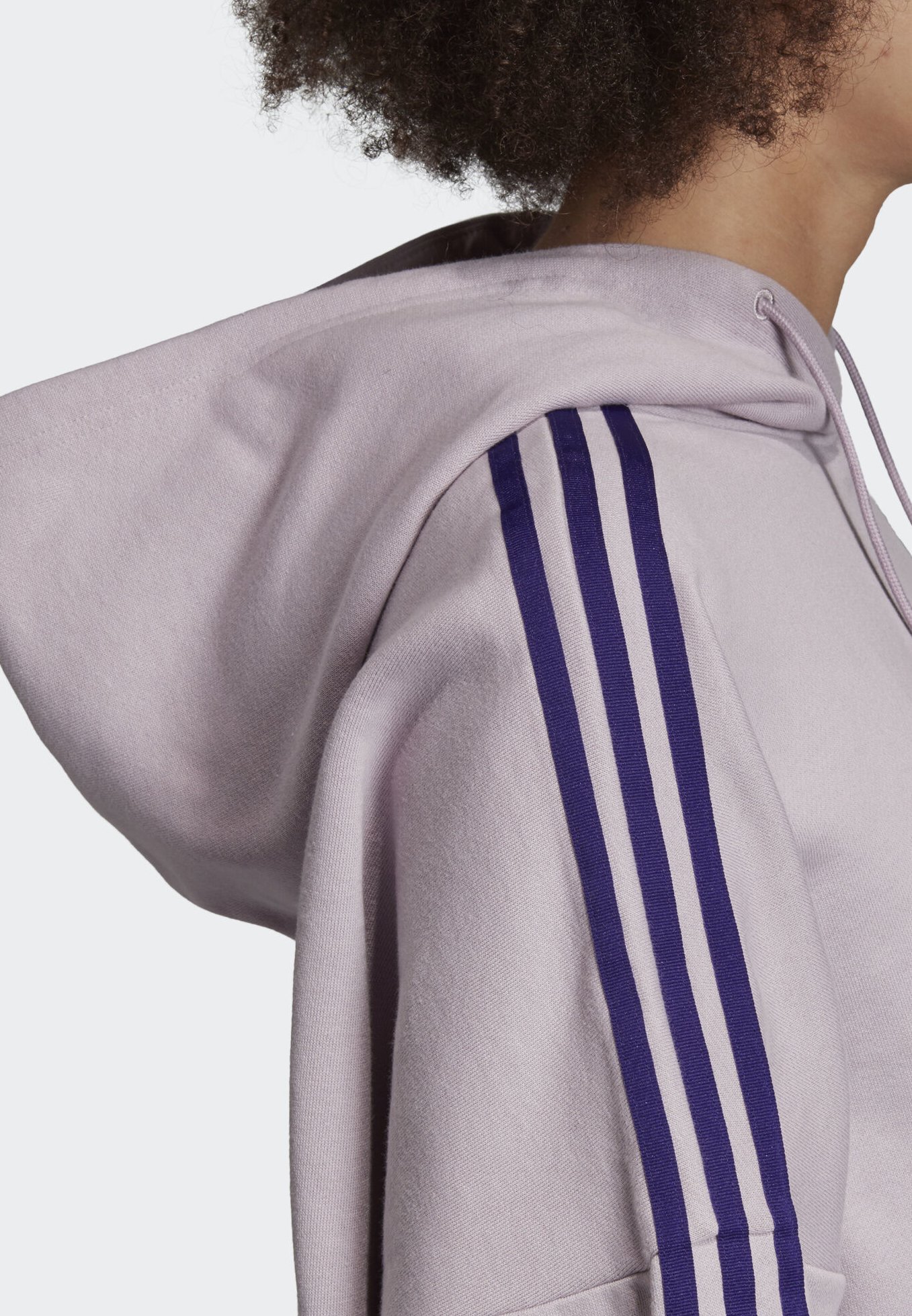 adidas cropped hoodie lila