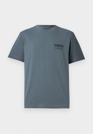 Barbour RELAXED SOUTER - Print T-shirt - blue stone